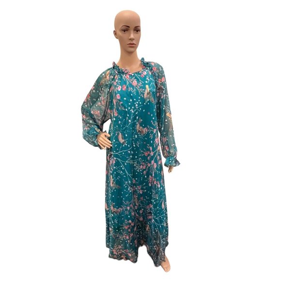 MedeShe | Dresses | Medeshe Womens Chiffon Floral Holiday Beach Bridesmaid  Maxi Dress Sundress | Poshmark